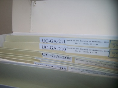 Some archival files bearing new reference code labels